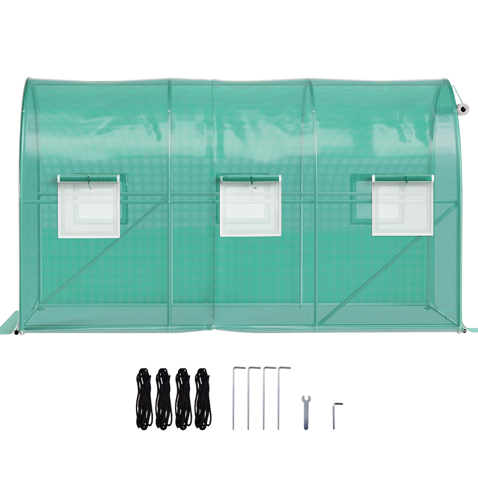 Walk-in Greenhouse Tunnel With Galvanized Steel Frame And Windows_voghion.com